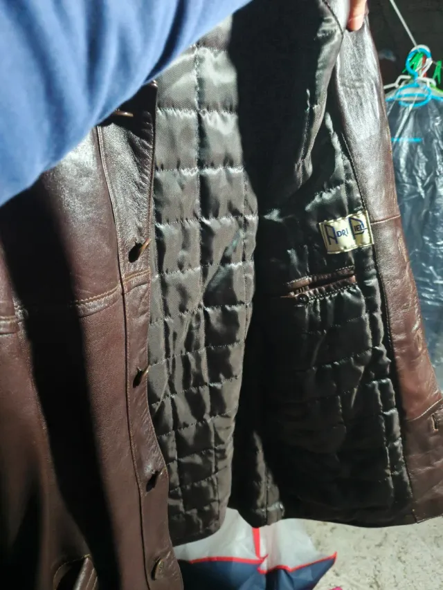 Chaqueta de piel vintage hombre