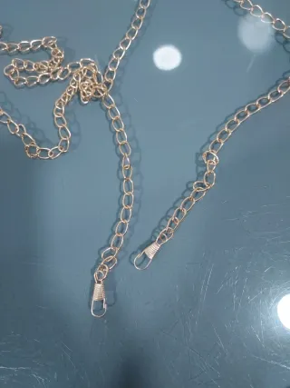 Bolso fiesta dorado cadena