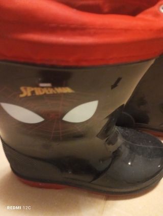 Stivali Spiderman Bambino Neri e Rossi