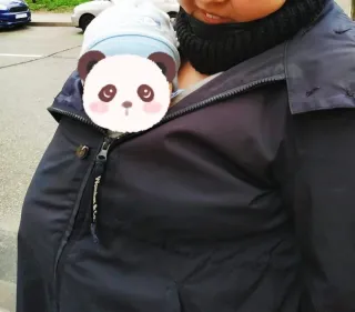 Abrigo de porteo Wombat azul oscuro