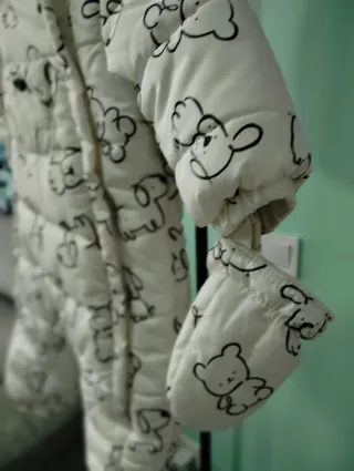 Mono nieve bebé acolchado 1-2 meses