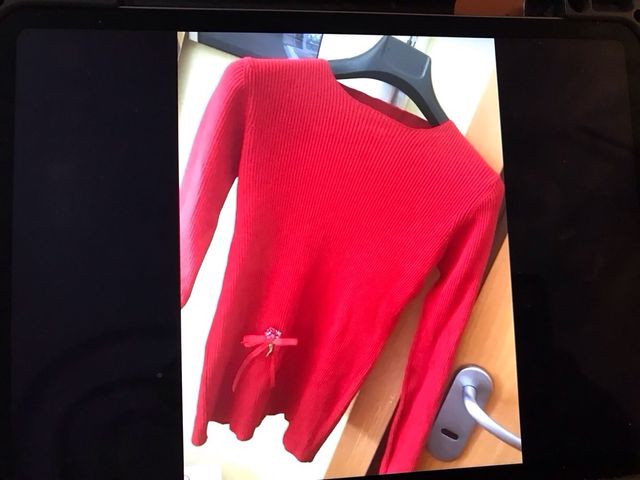 Maglietta rossa donna nuova