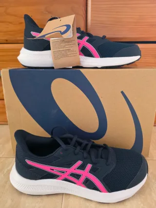 Zapatillas Asics Mujer Azul y Rosa