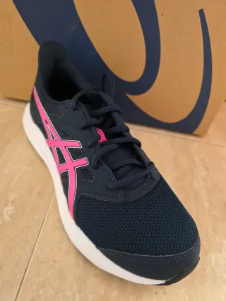 Zapatillas Asics Mujer Azul y Rosa