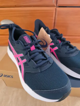 Zapatillas Asics Mujer Azul y Rosa