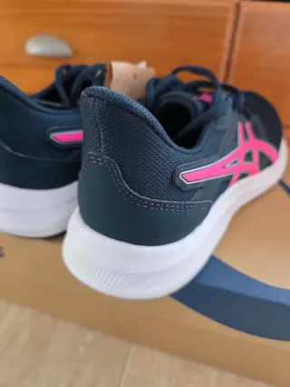 Zapatillas Asics Mujer Azul y Rosa