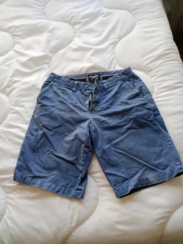 Pull&Bear Vaqueros Cortos Azules