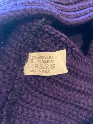 Paracollo lungo viola sciarpa