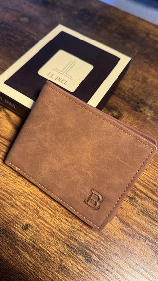 Cartera J.L. PIEL Marrón Hombre