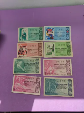 Lotería Nacional Billetes Antiguos