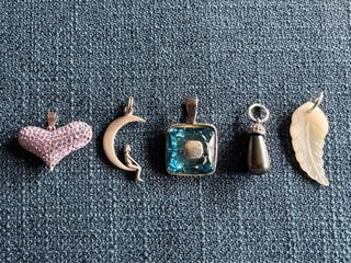 Plata. Lote 5 Colgantes