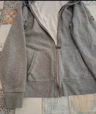 Felpa Colmar uomo grigia con zip