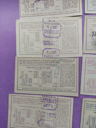 Lotería Nacional Billetes 1964