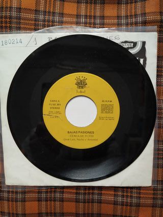 Single Bajas Pasiones - Cerca de ti 1989