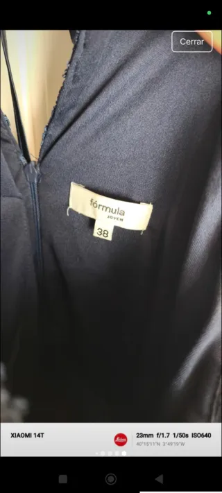 Vestido largo fiesta azul Fórmula Joven