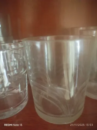 Lote 18 vasos + jarra de regalo 15€ no negociable