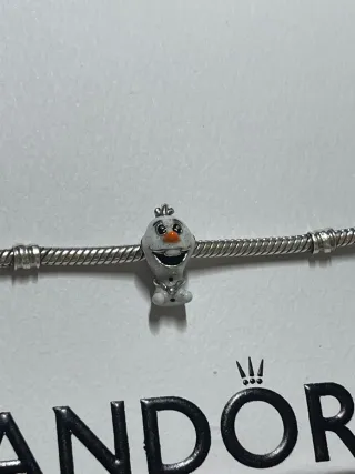 Charm Olaf Frozen con sello Plata 925