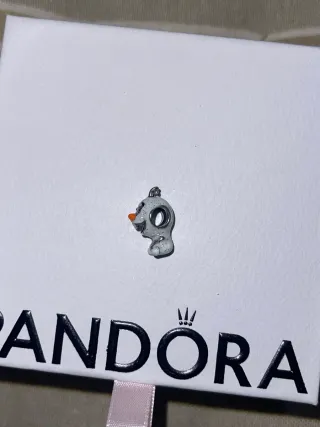 Charm Olaf Frozen con sello Plata 925
