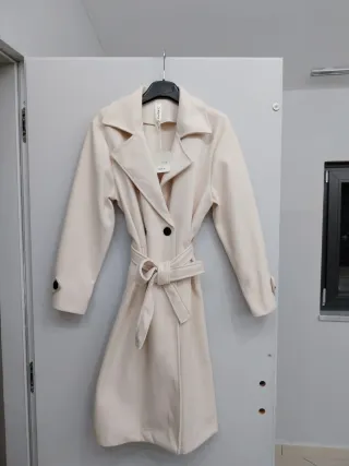 Cappottino lungo beige taglia unica