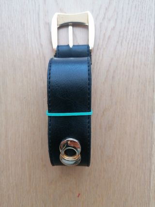 Cinturón mujer negro y dorado