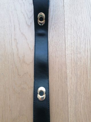 Cinturón mujer negro y dorado