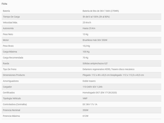 Patinete eléctrico Mi Sabway Pro 350W DGT