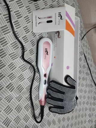 Cepillo Alisador HS Onsing Rosa y Blanco