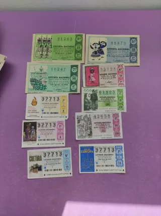 Lotería Nacional Billetes Varios Años