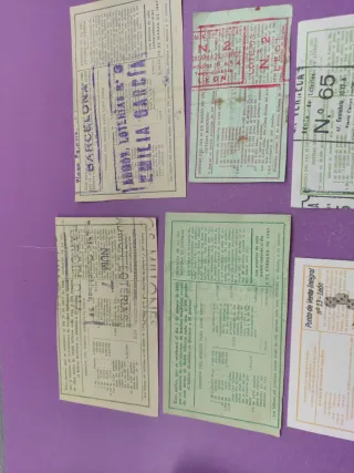 Lotería Nacional Billetes Varios Años