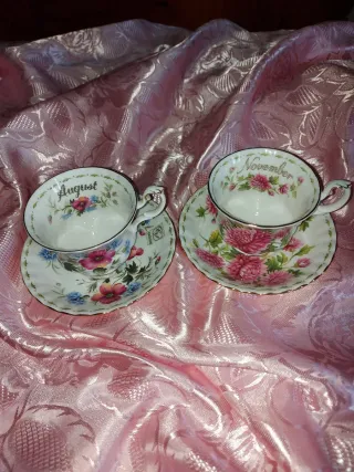 Coppia Tazzine Royal Albert August November