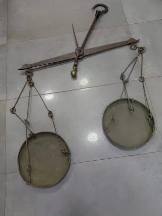 Balanza Romana Antigua 2 Platos