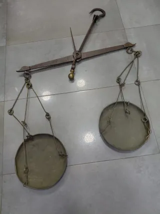 Balanza Romana Antigua 2 Platos