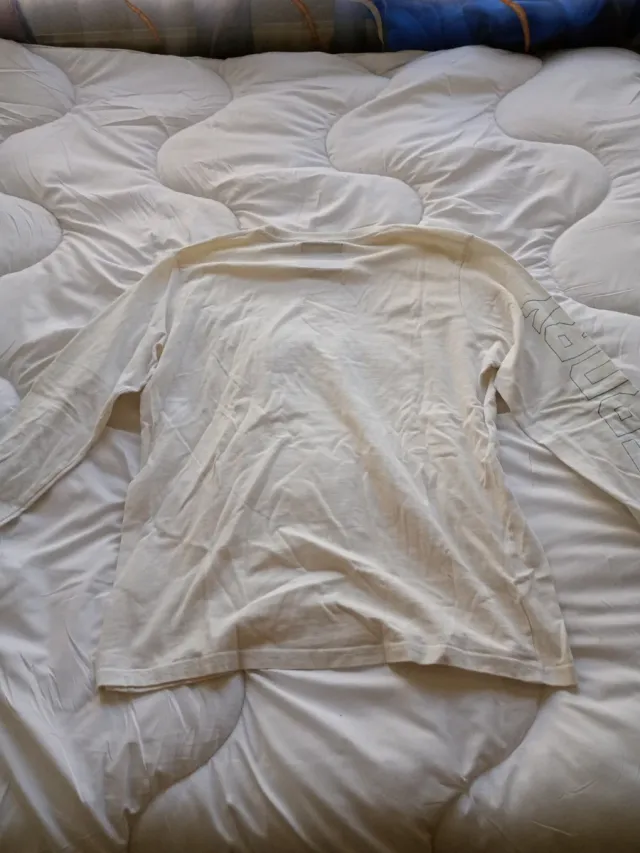 Camiseta Superdry manga larga blanca