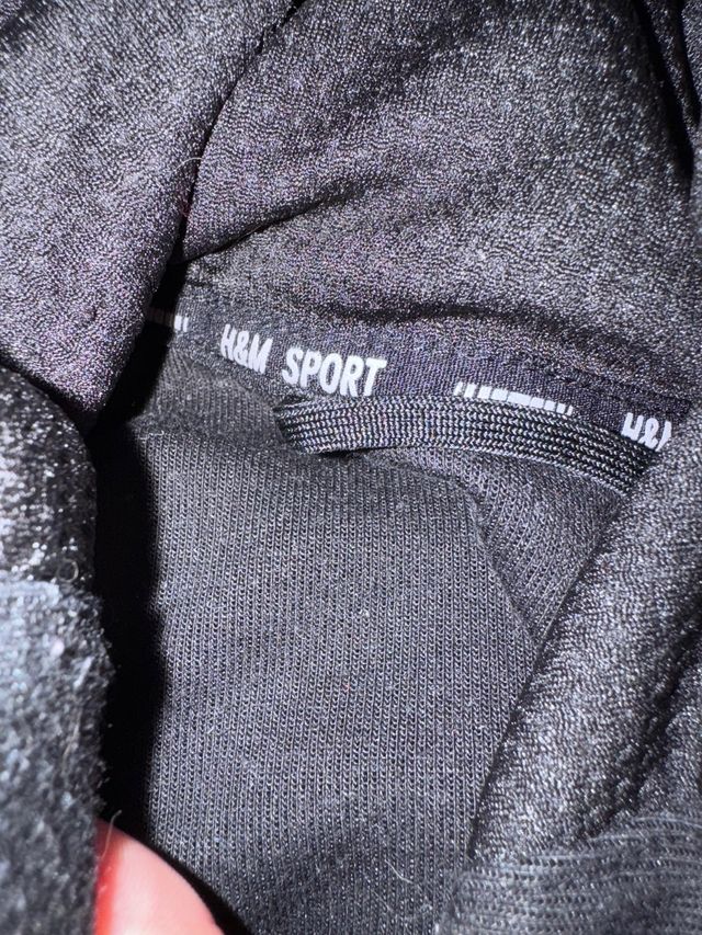 Felpa con cappuccio hoodie H&M nera tg.M