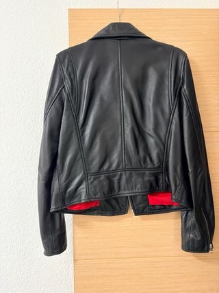 Cazadora Piel Levi's Negra