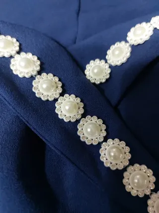 Vestido de fiesta azul elegante