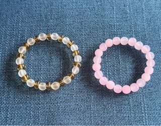 Pulseras de cristal y piedras naturales