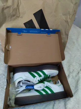Adidas Samba W IE9105 Verde Blanco