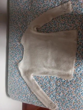 Jersey Vila blanco detalles joya Talla S