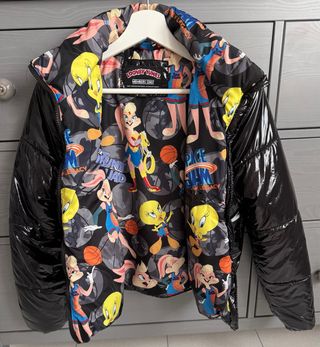 Giubbotto Members Only nero lucido