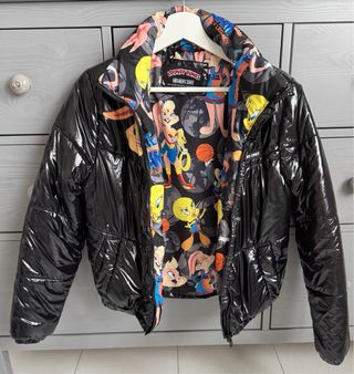 Giubbotto Members Only nero lucido