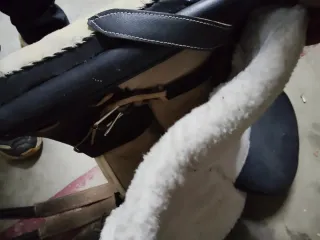 Silla de caballo con manta