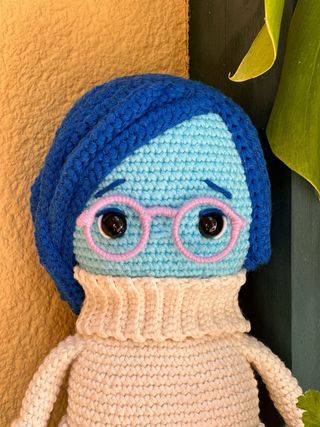 Muñeca Tristeza Inside Out Crochet Amigurumi