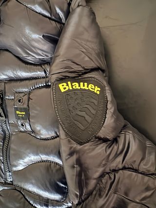 Blauer Giubbotto Nero con Cappuccio Pelliccia