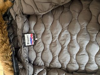 Blauer Giubbotto Nero con Cappuccio Pelliccia