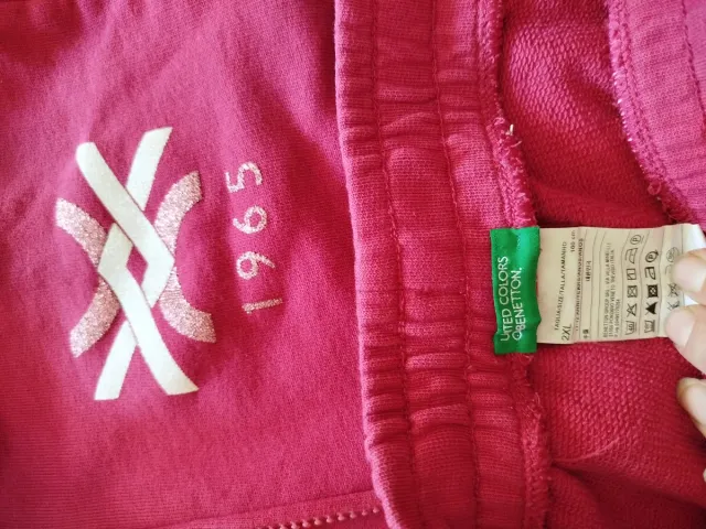 Chándal Benetton rosa
