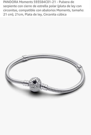 Pulsera Pandora Moments Estrella Polar Plata Ley