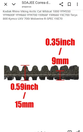 Correa de transmisión SOAJEE