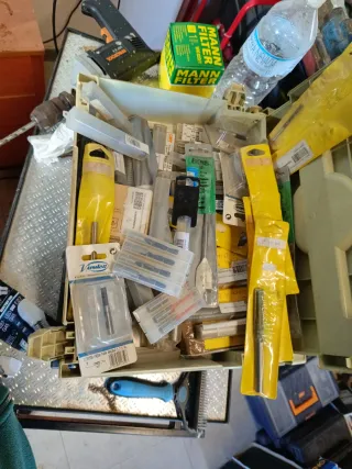 Lote de Herramientas, brocas, fresas tupi, etc.