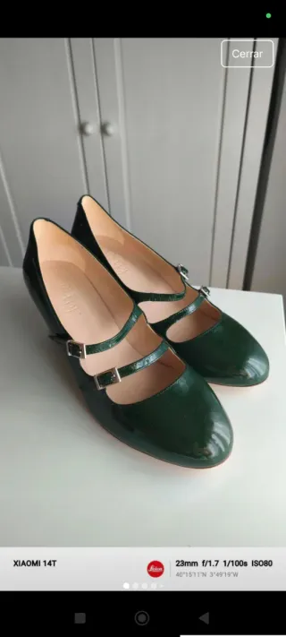 Zapatos Patsy Shoes charol verde